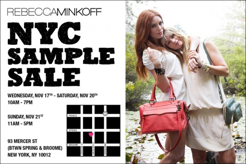 Shop & Save: REBECCA MINKOFF FALL 2010 Sample Sale!