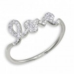 Syd Neyevan Gold & Pavé Diamond Love Ring