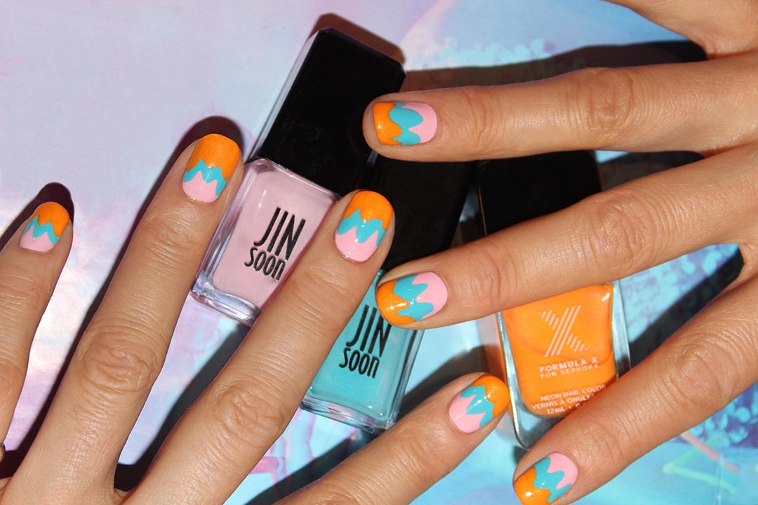 Pastel Neon Nails!