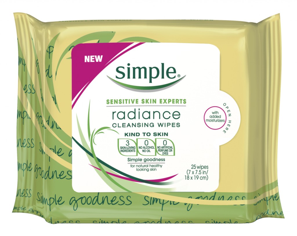 Simple Skincare Radiance Cleansing Wipes