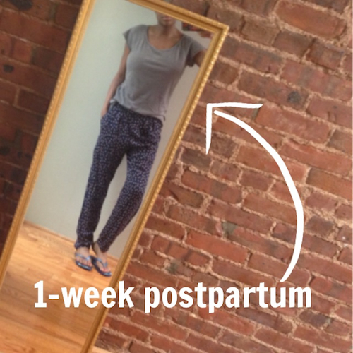 ThisThatBeauty One week postpartum
