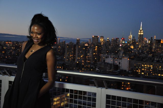 Felicia Walker Benson (skyline shot) Rooftop at Mondrian Soho at Love In The City Premiere