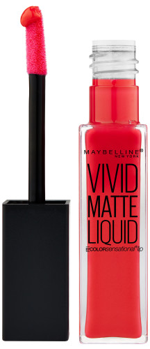 Choosing the Perfect Red Lipstick - Maybelline ColorSensationalVividMatteLiquidinOrangeShot